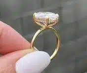 3.5 Carat Oval Diamond Ring: